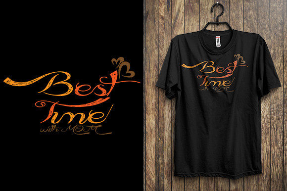 Best Time with Mom T-Shirt Design: Graphics & Print Templates