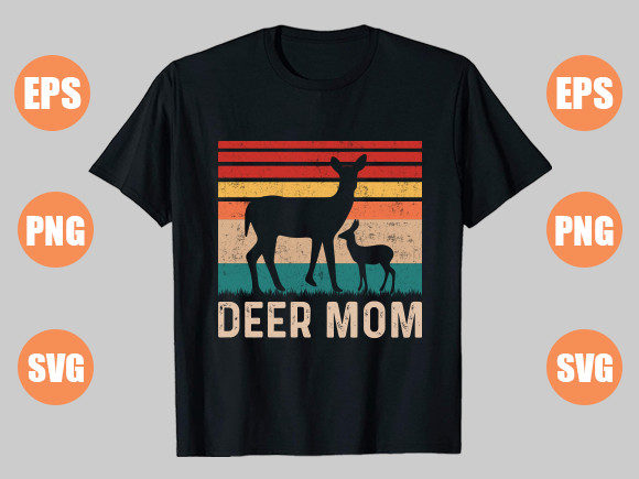 Deer Mom Graphics for T-Shirt Designs