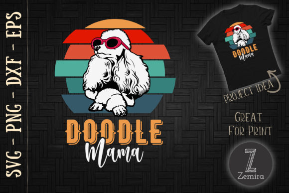 Doodle Mama Gift Goldendoodle Mom Graphics & T-Shirt Designs