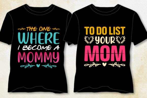 Mom Lover T-Shirt Design Bundle: Graphics & Designs
