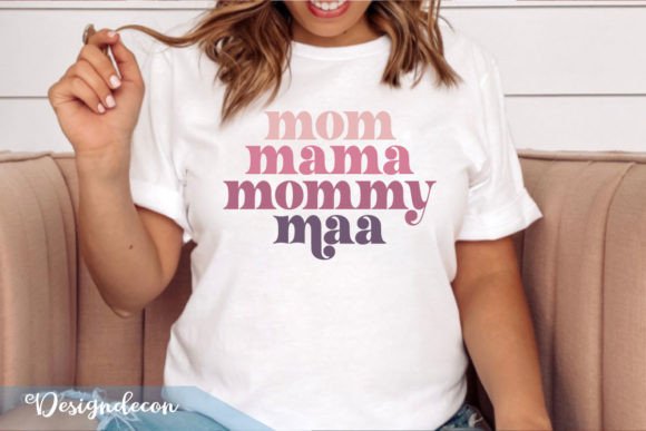 Mom Mama Mommy Maa Retro SVG for Graphics