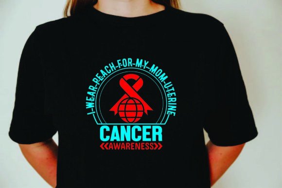 Peach Awareness Graphics & T-Shirt Designs